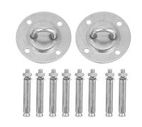Mimdixy Supporto per Altalena da soffitto, Ancoraggio a Parete in Acciaio Inossidabile Ganci per Montaggio a soffitto Disco Fisso Bulloni carichi Pesanti Kit di Sospensione Amaca Yoga