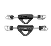 MIMEITOPA 2 pezzi cinturino a molla per pinna per immersione in acciaio inossidabile 316 a duplice uso scuba diving pinna per cinturino con tacco a molla con fibbie per pinna a getto per OMS (Nera)