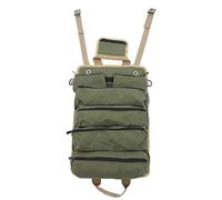 MIMEITOPA Borsa Attrezzi Multiuso arrotolabile per Attrezzi Ferramenta, Spazio di Archiviazione Regolabile, Tessuto Oxford Resistente con Cerniere e Fibbie Robuste, Tasche (Verde)