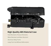 MIMEITOPA Custodia da viaggio per bici, materiale ABS di alta qualità, lucchetto TSA, telaio in lega di alluminio, ruote universali, cinturini con fibbia