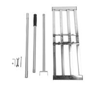 MIMEITOPA Rastrello livellatore da giardino per carichi pesanti, Livellatore multifunzionale per la cura del prato, Costruzione in acciaio inossidabile, Design salva sforzo per