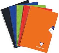 Clairefontaine 304156C - Mimesys cahier spiralé carte souple 21x29,7cm 160p Ligné assorties couleurs vives