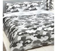 Mimetico Militare Verde Grigio Set Copripiumino/Aderente Foglio / Tende / Parati