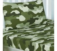 Mimetico Militare Verde Grigio Set Copripiumino/Aderente Foglio / Tende / Parati