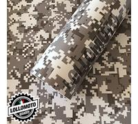 Mimetico Pixel Artico Pellicola Adesiva Rivestimento Auto Car Wrapping Mimetica - 76x50cm