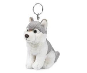 Mimex WWF00275 - WWF Portachiavi Peluche - Wolf, 10 Centimetri