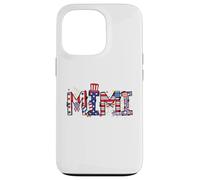 Mimi 4 luglio bandiera americana nonna orgoglio fuochi d'artificio USA Custodia per iPhone 13 Pro