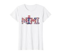 Mimi 4 luglio bandiera americana nonna orgoglio fuochi d'artificio USA Maglietta