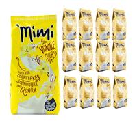Mimi - Drink mix di latte vaniglia in polvere 12 x 400 g - Confezione di scorte - Deliziosa bevanda al gusto di vaniglia - Soluzioni calde e fredde - Ideale per tempo libero, ufficio, grande famiglia