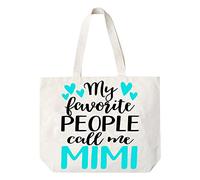 Mimi Gift My Favorite People Call Me Mimi Tote Bag Nonna Idea Regalo Libro Borsa Da Viaggio Tote Borsa -COCOVICI