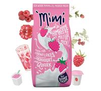 Mimi Mix latte yogurt lampone in polvere 8 x 400 g - Confezione di scorte - Polvere solubile al latte con sapore di fragola - Calda e fredda - Ideale per tempo libero, ufficio, grande famiglia
