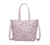 Mimi Mua BORSA A MANO CON MOTIVO TRAFORATO ROSA