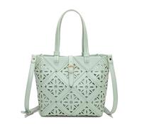 Mimi Mua BORSA A MANO CON MOTIVO TRAFORATO VERDE