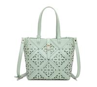 MIMI MUA BORSA A MANO CON MOTIVO TRAFORATO VERDE