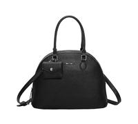 Mimi Mua BORSA A SPALLA CON 2 ZIP E BORSINA IN MINIATURA NERA