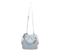 Mimi Mua BORSA A SPALLA CON FOULARD CELESTE