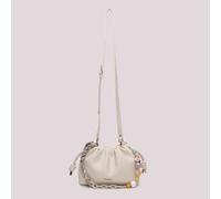 MIMI' MUA' BORSA A TRACOLLA CON FOULARD PANNA