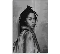 MIMIBC Poster da parete su tela 60 * 90cm Senza Cornice Hip Hop Rapper Nero E Bianco Lauryn Hill Decorativo Soggiorno Poster