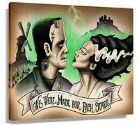 MIMIBC Quadri Su Tela 40 * 60cm Senza Cornice La sposa di Frankenstein Movie Poster Artwork Giclee Art Decor Soggiorno Decorazioni Stampa su tela per camera da letto