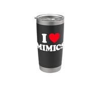 Mimic Heart, simpatico e simpatico ventilatore fantasy a tema Monster Shift Bicchiere termico in acciaio inox doppia parete