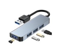 Mimigo 4-port Usb Hub 3.0, Usb Ultra Slim Fast Data Portable Splitter Adapter, for Ps4, Macbook, Mac Mini, Mac Pro, Microsoft Surface, Ultrabooks, Pc,