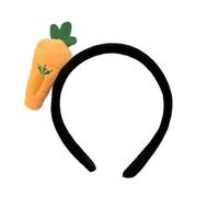 MIMIKRY Cerchietto per capelli con frutta | accessorio per costume con frutta peluche - copricapo per donne e bambini - Carnevale, festa a tema, festival, feste estive, variante: carota