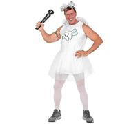 MIMIKRY Divertente costume da uomo per fata dei denti, con ali, copricapo JGA addio al celibato, taglia: XL/XXL