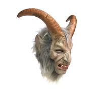 MIMIKRY Krampus Demon Deluxe - Maschera in lattice con corna e capelli
