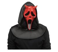 MIMIKRY Original Ghost Face Scream Dead by Daylight - Maschera da diavolo con corna, colore: Rosso Halloween