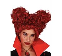 MIMIKRY Parrucca da donna a forma di cuore rosso regina del cuore Alice nel paese delle meraviglie regina rinascimentale rococò barocco