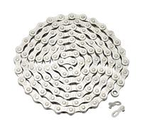 Mimoke Catena per bicicletta, 6/7/8 velocità, 1/2" x 3/32", rivestimento antiruggine (argento)