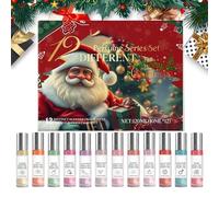 Mimoqk 2025 Calendar Advent - Christmas Perfume Beauty Care Products, 12 Pieces Travel Size Fragrance Set, Daily Use Gift, Date Night Wedding Birthday Club Event, for Office Vacation Daily Use