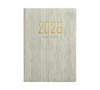 Mimoqk 2026 - Planner, 365 Days Diary, Planner English with Calendar Layout, Daily Organizer for Work School College, Stationery Supplies, A7 Planners for Goal Budget Schedule Goal Budget