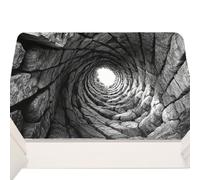 Mimoqk 3D Optical Illusion Rug, Abyss Illusion Doormat, Non-Slip Absorbent Rug with Design, Entryway for Indoor Outdoor, Home Rugs Accessories, 3D Rugs for Bathroom Bedroom Kitchen Door