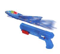 Mimoqk Airplane Toy, Foam Airplanes for Kids, Glider Plane Toy, Flying Catapult Fun, Airplane Gliders Game, LED Light Feature Fun Flying Glider Plane for Birthday Boys Girls Outdoor Sports
