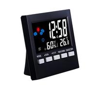 Mimoqk Allarme Clock, Digital Clock, Desktop 12/24 Mode, Backlit Display, Integrated Hygrometer, Modern Design, Audible Chime, with Premium Quality for Optimal Performance.