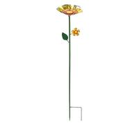 Mimoqk Bee Waterer, Flower Shaped Bird Bath Feeder, Hummingbird Drinker With Garden Bowl Design, Outdoor Wildlife Hydration Station, Garden Decor Supplies, For Use Lawn Patio Balcony Farm