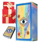 Mimoqk Beginners Card Game, Inspirational Divination Cards, 78 fogli Tarocchi Deck, Fun Tabletop Card Game, Fortune Telling Games for Family Boys Adolescenti Adulti Friends Dorm Camping Picnic Travel