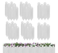Mimoqk Bordure da giardino | Bordure senza seppellimento - Barriera decorativa e protettiva, 10 pezzi per aiuole, , giardino,