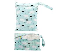 Mimoqk Borsa per Pannolini,2 Pezzi Lavabile Riutilizzabile Organizzatore Storage Asilo Bambino,Borsa Per Biancheria Bagnata E Sporca | Per Costumi Da Bagno Pannolini Salviette Abbigliamento Da Nuoto