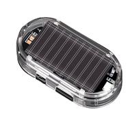 Mimoqk Car Solar Alarm Light, Solar Power Lamp, Flashing Safety Signal, High-Brightness LED Sturdy Design, Compact Portable Size, for Sedan Truck Caravan Garage Overnight Parking Roadside