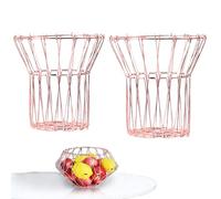 Mimoqk Cesto per frutta per piano di lavoro, organizer retrattile, set di 2 cestini di stoccaggio alimentare, per snack, cioccolato, compleanno, cucina, frigorifero, tavolo