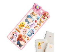 Mimoqk Chibi Creature Decals, Belly Illustrations, Miniature Wildlife Embellishments Laptop Wall Guitar Suitcase Luggage Notebook Envelope Glass Tablet Planner Journal Decoration Craft Use