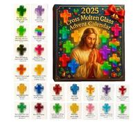 Mimoqk Christmas Countdown Calendar 2025, 2D Acrylic Festive Winter Holiday Advent Decoration, 24 Days Christmas Bible Verse, Countdown Calendar 2025 with Inspirational Bible Verse Design, for Unisex