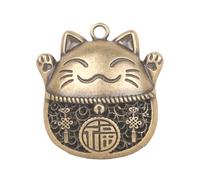 Mimoqk Ciondolo Gatto Per Donna | Portafortuna Charm Con Ciondolo | Gioiello Da Collo Per Collezionisti Ricerca Spirituale | Serata Festa Danza Zaino Valigia Passanti Zip Capodanno Cinese