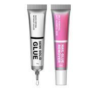 Mimoqk Colla per unghie e solvente - Gel solido a lunga durata senza lampada UV | struccante gel asciugatura rapida senza lampada UV per manicure casa donna soggiorno