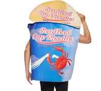 Mimoqk Costumi Divertiti Per Adulti | Tuta Istantanea Ai Frutti Di Mare E Noodles | Vestito Scherzo Spiritoso Per Donne Uomini Feste | Travestimento Cosplay Spettacolo Raduni Eventi Domestici