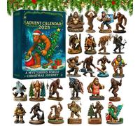 Mimoqk Creature Pendant Countdown Calendar - 2D Acrylic Storytelling, 24-Day Countdown Calendar Wilderness Creature, Animal Design, Acrylic Material, Holiday Ornament Set, for Family Friends Adults