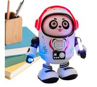 Mimoqk Dancing Toy, Space Panda Shape Battery Powered, Electric Robot with Musical Movements, Interactive Toy with Colorful Lights, Educational Robot Toys, Electric Dancing Robots for Kid Boys Girls