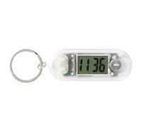 Mimoqk Digital Clock Keychain, Silent Watch Ornament, Miniature Tabletop Clock, Portable Timepiece, Silent, For Exam Review, Library, Study Room, 2.56x0.98x0.39 Inches